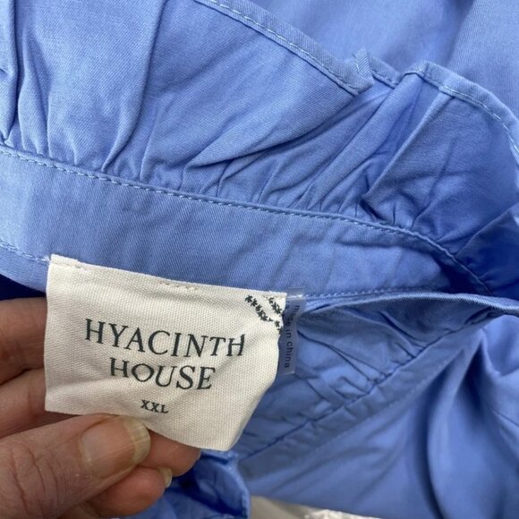 Hyacinth House Women's Embroidered Blouse Size XXL | Eliza Cotton Top - Picture 2 of 8